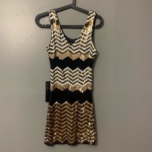 bebe sequin dress